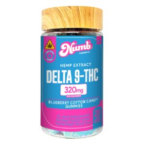 numb thc infused gummies 320mg (20ct)