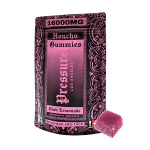 pressure honcho blend pink lemonade gummies 16,000mg