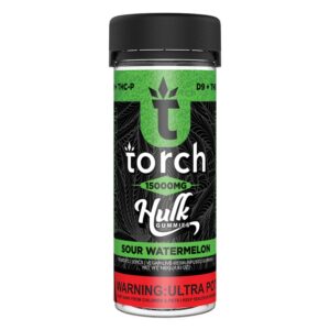 torch hulk sour watermelon gummies 15000mg